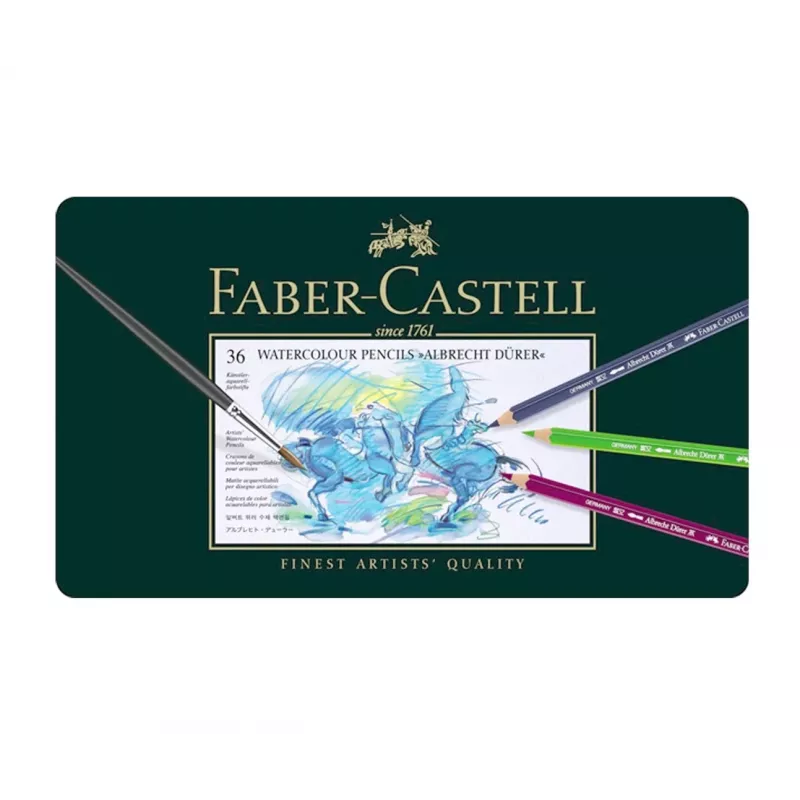 Faber-Castell Polychromos spalvotų pieštukų rinkinys - 36 vnt. - metalinė dėžutė - FC-117536