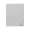 DURABLE Index Dividers A4 1-12 PP Full-Cover Grey