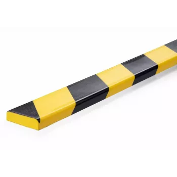 Durable S10 kabelių apsauga, PVC, juoda/geltona, plokščia, 1000 mm, 40 mm