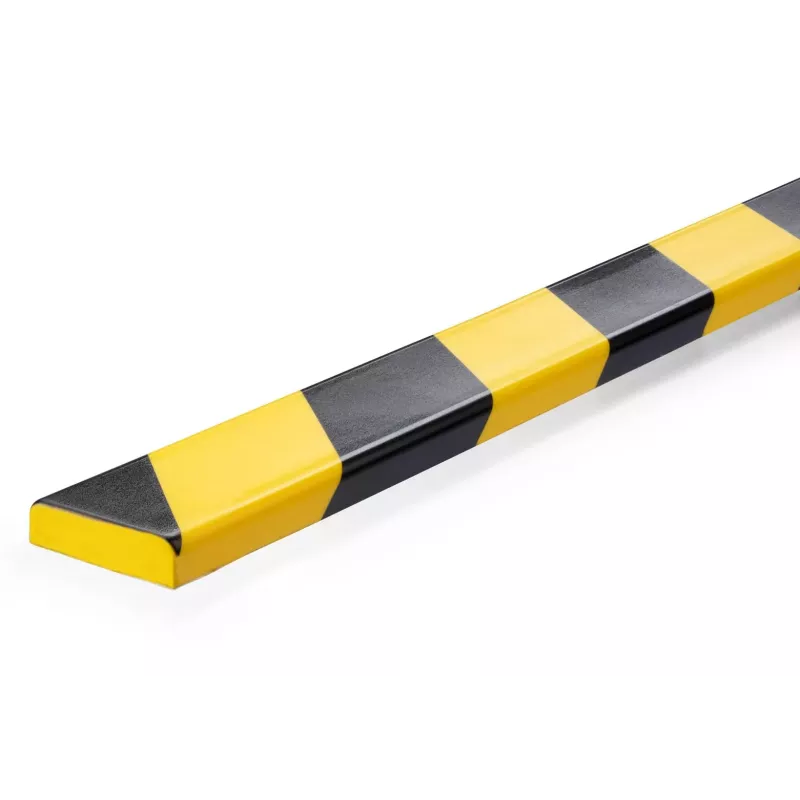 Durable S10 kabelių apsauga, PVC, juoda/geltona, plokščia, 1000 mm, 40 mm