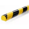 Grindinis kabelių apsauginis profilis Durable S32R, PVC, juoda/geltona, apvalus, 1000 mm