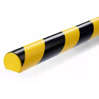 Grindinis kabelių apsauginis profilis Durable S32R, PVC, juoda/geltona, apvalus, 1000 mm