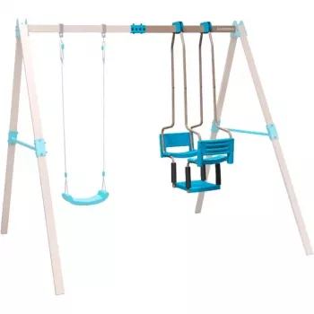 HUDORA Schaukel Vario Gondola Swing Module (Turquoise/Beige)