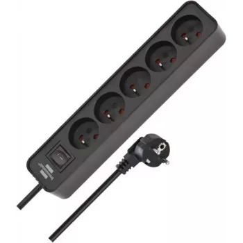 Brennenstuhl ecolor 5GN Power Strip 3m Black
