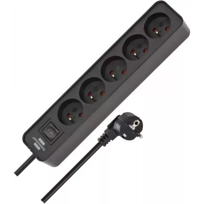 Brennenstuhl ecolor 5GN Power Strip 3m Black