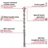 EINHELL-KWB SDS-plus gręžtuvų plaktukinių grąžtų rinkinys, Ø 6-14 mm (7 vnt., 210 mm)