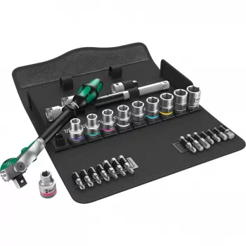 WERA Zyklop Speed Ratchet Set 1/2 inch + Sockets, 28 vnt.