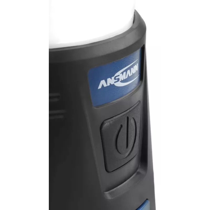 ANSMANN CL600B Baterijomis maitinamas kempingo žibintas - Juoda/Mėlyna - ABS - Kabliukas - IPX4 - 600 liumenų