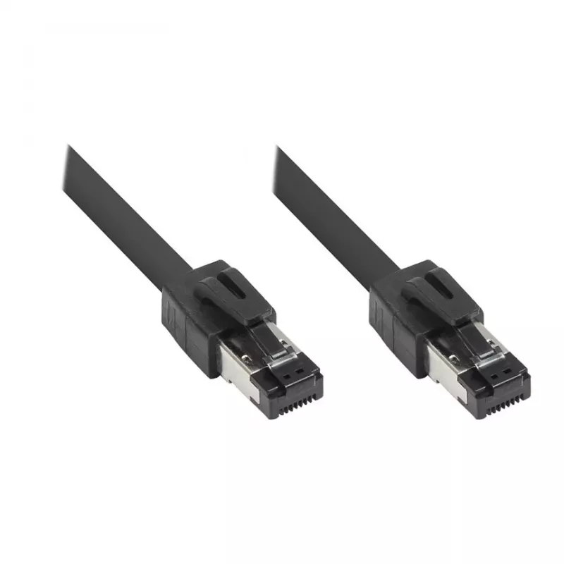 GoodConnections RNS® Cat.8.1 S/FTP Patch Cable, 0,5m, Juoda, LSZH, 40Gbit/s, 2000MHz