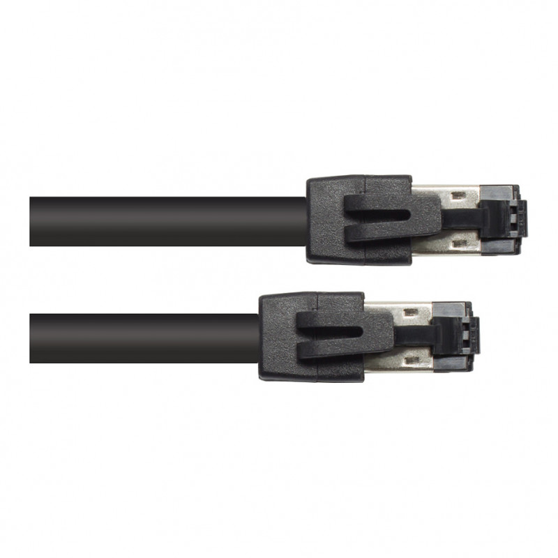 GoodConnections RNS® Cat.8.1 S/FTP Patch Cable, 0,5m, Juoda, LSZH, 40Gbit/s, 2000MHz