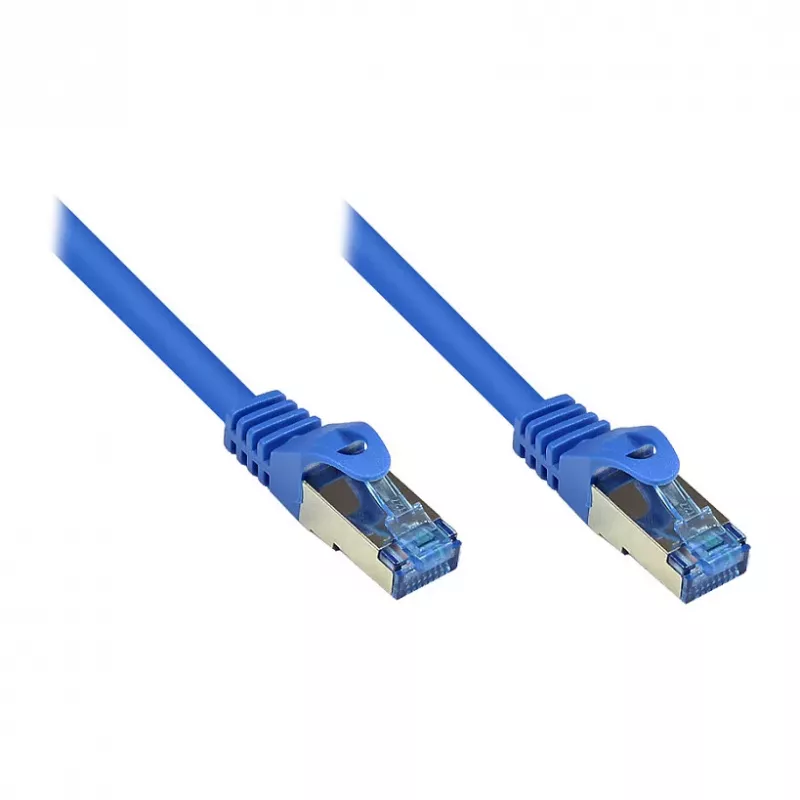 GoodConnections RNS® Patch Cable su apsauginiu gaubteliu, Cat.6A, S/FTP, PiMF, be halogenų, 500MHz, mėlyna, 2m