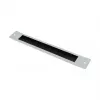 GoodConnections Brush Strip 380 mm x 57 mm, skirta Good Connections® 19 colių sieniniam korpusui FLAT-Pack (GC-RFxxxG), šviesiai pilka (RAL7035)