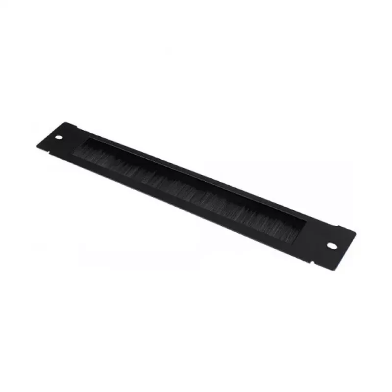 GoodConnections Brush Strip 380 mm x 57 mm, skirta Good Connections 19 inch sieniniam korpusui FLAT-Pack (GC-RFxxxS), giliai juoda (RAL 9005)