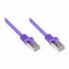 GoodConnections Alcasa RJ45 Patch Cable, Cat5e, UTP, 0,15 m, Auksuota, Violetinė