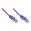 GoodConnections Alcasa RJ45 Patch Cable, Cat5e, UTP, 0,15 m, Auksuota, Violetinė