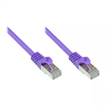 GoodConnections Alcasa RJ45 Patch Cable, Cat5e, UTP, 0,15 m, Auksuota, Violetinė