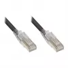 Good Connections RNS® Patch Cable su fiksavimo apsauga ir užraktu, Cat. 6A, S/FTP, PiMF, halogenų neturintis (LSZH), 500MHz, juodas, 1,5m