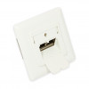 GoodConnections Cat.6A tinklo sieninis lizdas, 2xRJ45, ekranuotas, įleidžiamas, dizainui pritaikytas, vertikalus kabelio įvadas, perlų baltumo RAL1013 (GC-N0021)