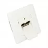 GoodConnections Cat.6A tinklo sieninis lizdas, 2xRJ45, ekranuotas, įleidžiamas, dizainui pritaikytas, vertikalus kabelio įvadas, perlų baltumo RAL1013 (GC-N0021)