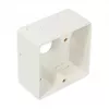 GoodConnections Cat.6 tinklo sieninis lizdas, 2xRJ45, ekranuotas, paviršinis montavimas, perlamutrinė balta RAL1013, GC-N0027