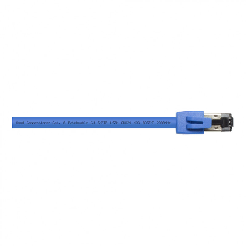 GoodConnections RNS® Cat.8.1 S/FTP PiMF LSZH Patch Cable 1,5 m mėlyna
