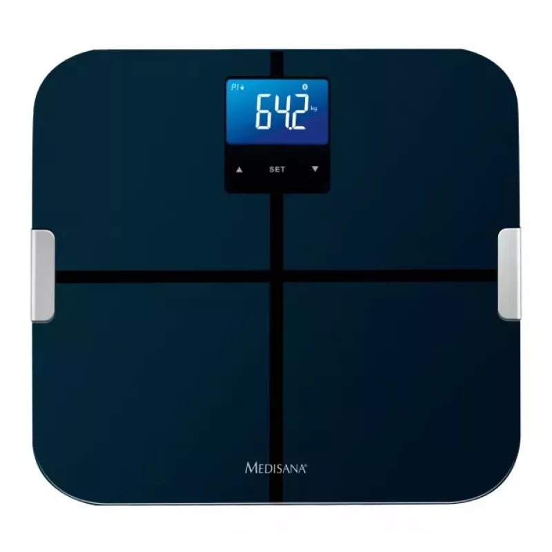 MEDISANA BS 440 Connect svarstyklės – išmanusis kūno sudėties analizatorius su Bluetooth