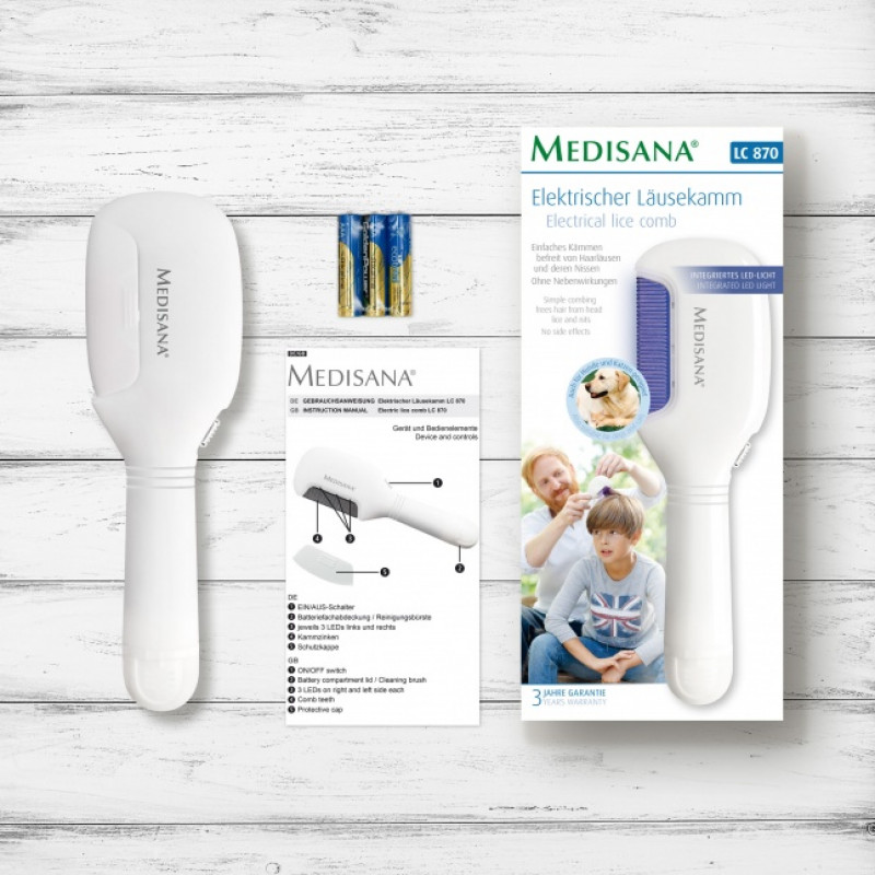 Medisana LC 870 elektrinės utėlių šukos