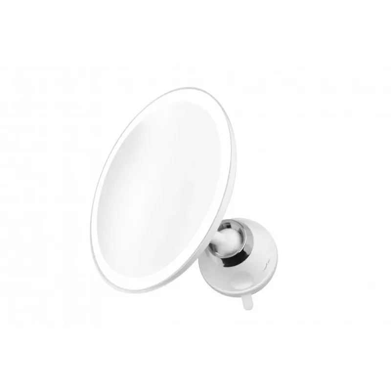 Medisana CM 850 LED kosmetinis veidrodis su 5x padidinimu, dienos šviesos baltais LED, jutikliniu jungikliu, 360° sukimu, sidabrinis