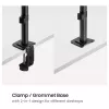 Equip stalinis laikiklis 17-32 inch ekranams, 360° sukamas, 10 kg, juodas