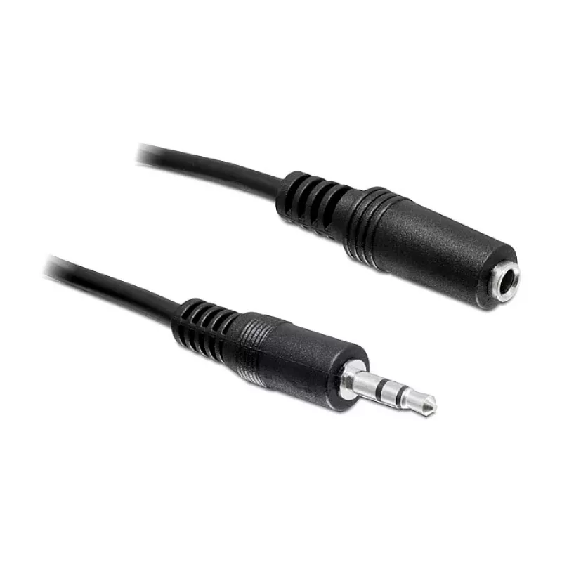DELOCK Audio ilginimo kabelis 3,5 mm lizdas Kištukas į Lizdą 3 m Juodas