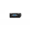 DIGITUS DS-41120-1 VGA skirstytuvas 2 prievadai plastikinis korpusas 350 MHz HDSUB 15/M į 2x HDSUB 15/F 1080p