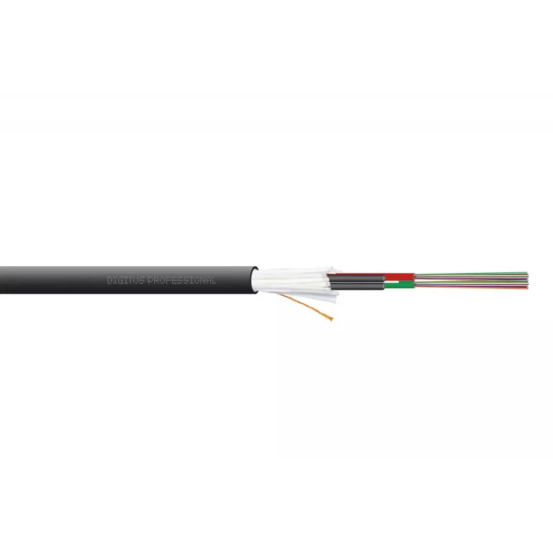 DIGITUS Vidaus / Lauko montavimo kabelis A/I-DQ (ZN) BH 9/125µm OS2, 24 skaidulos, CPR Dca, LSZH