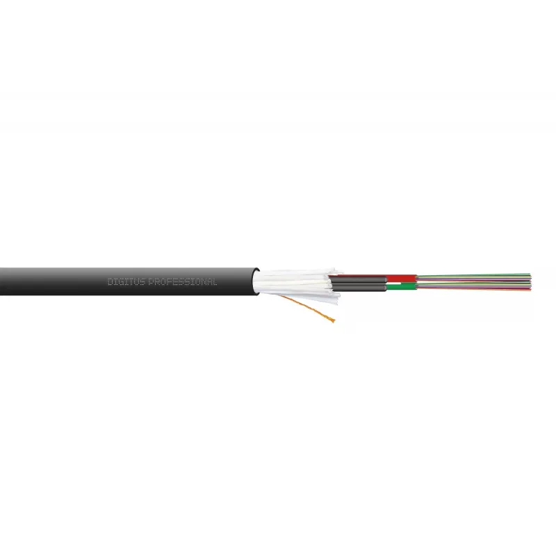 DIGITUS Vidaus / Lauko montavimo kabelis A/I-DQ (ZN) BH 9/125µm OS2, 24 skaidulos, CPR Dca, LSZH