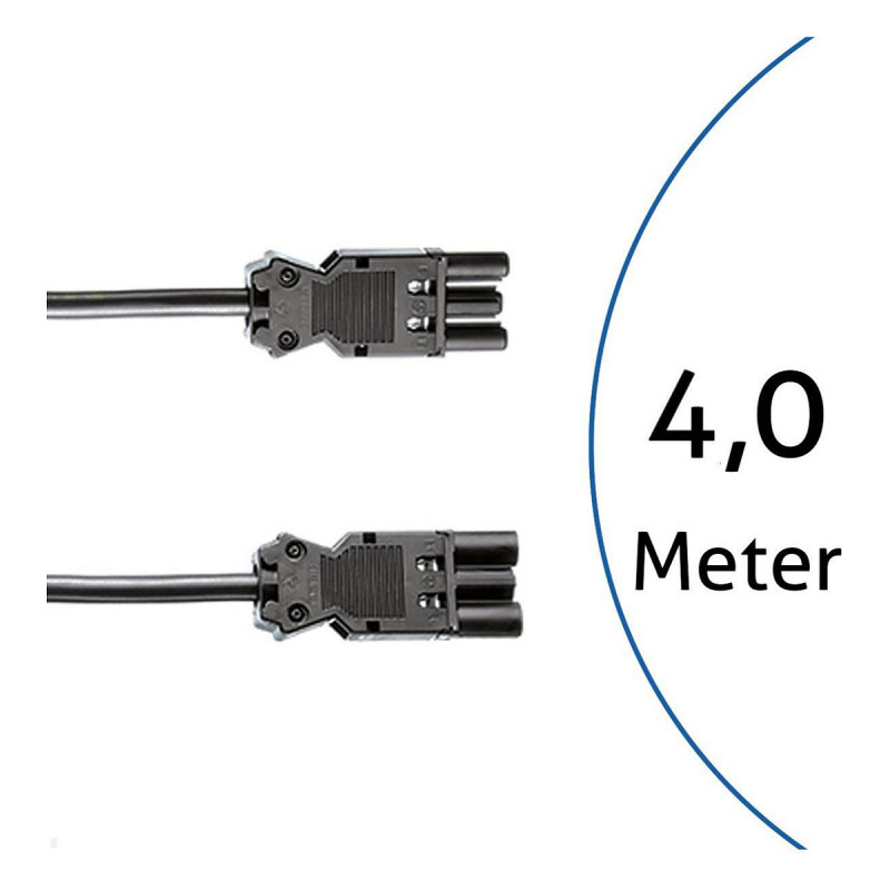 BACHMANN GST18i3 Power Extension Cable 4m Black