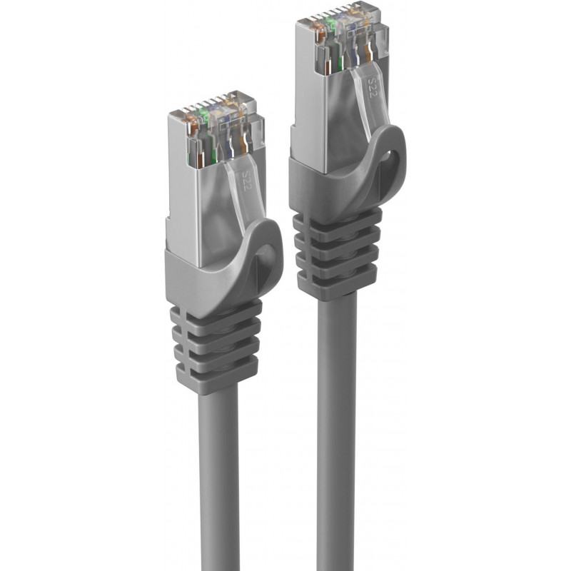 ShiverPeaks RJ45 Patch Cable S/FTP PIMF Cat7 LSZH Grey - Network Cable - 2m