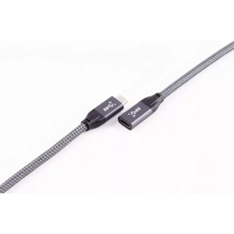 ShiverPeaks BASIC-S USB-C ilginimo laidas, USB 3.2 Gen 2, 2,0 m, juodas