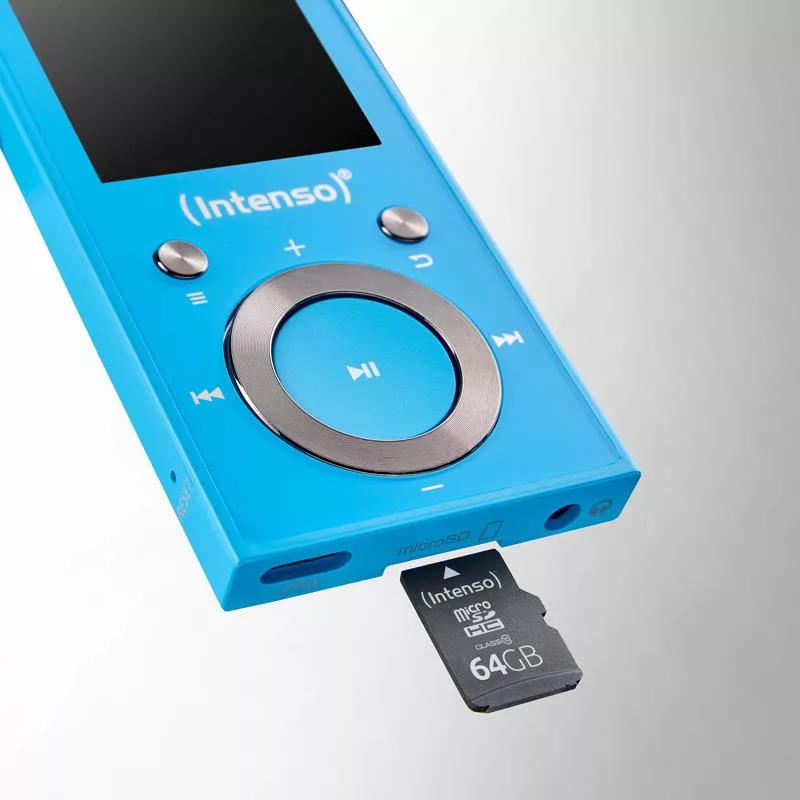 Intenso MP3 grotuvas 64GB mėlynas