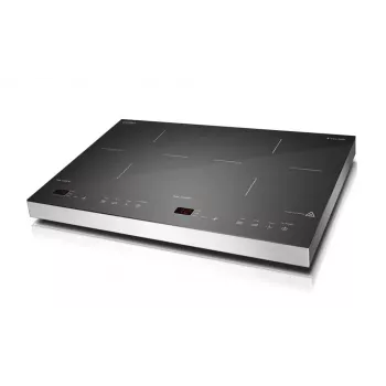 CASO S-Line 3500 laisvai pastatoma indukcinė kaitlentė, 2 kaitvietės, sensorinis valdymas, juoda, 3500 W