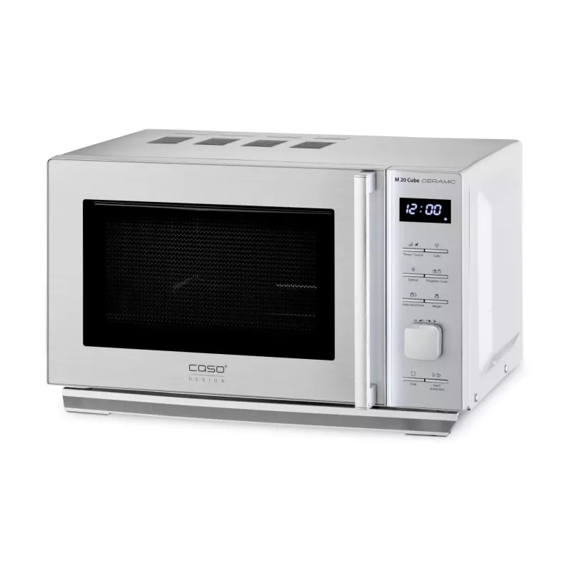 CASO M 20 Cube mikrobangų krosnelė 800 W sidabrinė, laisvai pastatoma