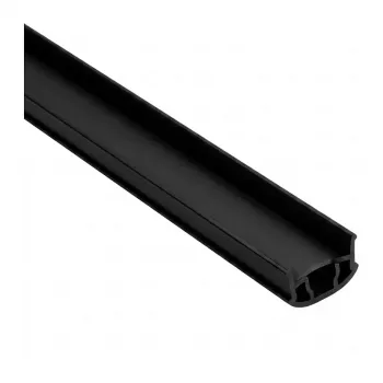 SYNERGY21 LED U-Profile ALU014 PMMA Opal Diffuser Black 2000mm