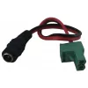 Synergy 21 LED DC Power Jack į KEFA Phoenix suderinamą adapterio kabelį, 5.5x2.1mm moteriškas į 2 kontaktų kištuką, 15cm, juodas