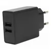 FLEPO NT-USB-103 USB įkroviklis 2 prievadai 100-240V AC į 5V DC 3A 15W Baltas