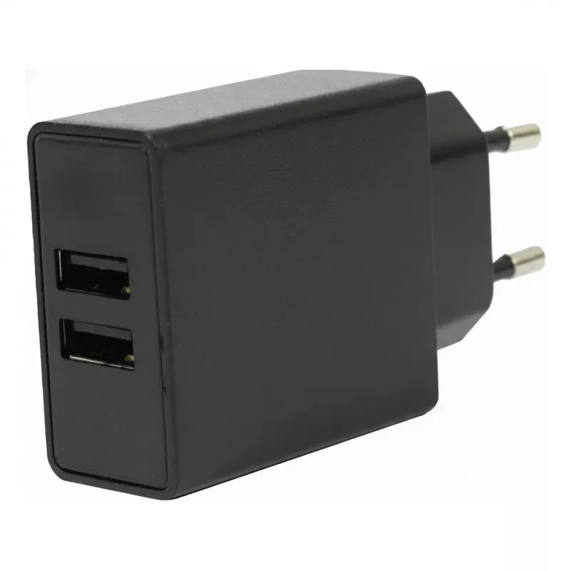 FLEPO NT-USB-103 USB įkroviklis 2 prievadai 100-240V AC į 5V DC 3A 15W Baltas