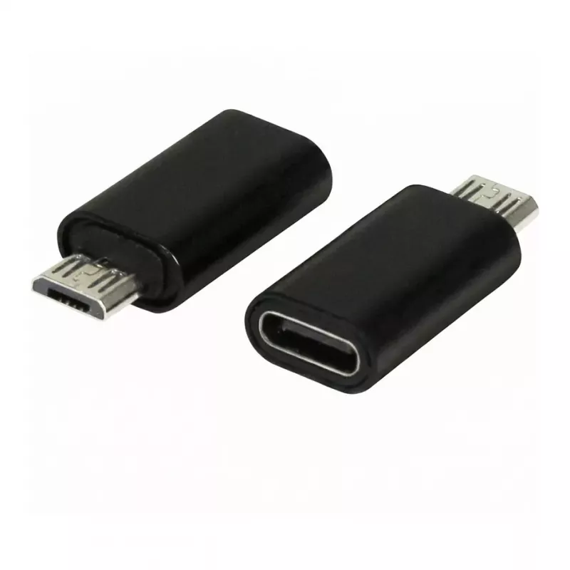 Synergy21 ALLTRAVEL USB-C Kištukas į Micro-USB Lizdą Adapterio Laidas - Juoda