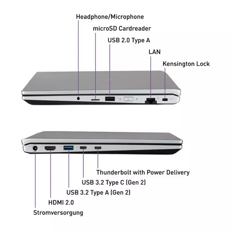 TERRA MOBILE 1551R i5-1335U W11P 15.6 inch Full HD IPS nešiojamas kompiuteris, 16 GB RAM, 500 GB SSD, vokiška klaviatūra