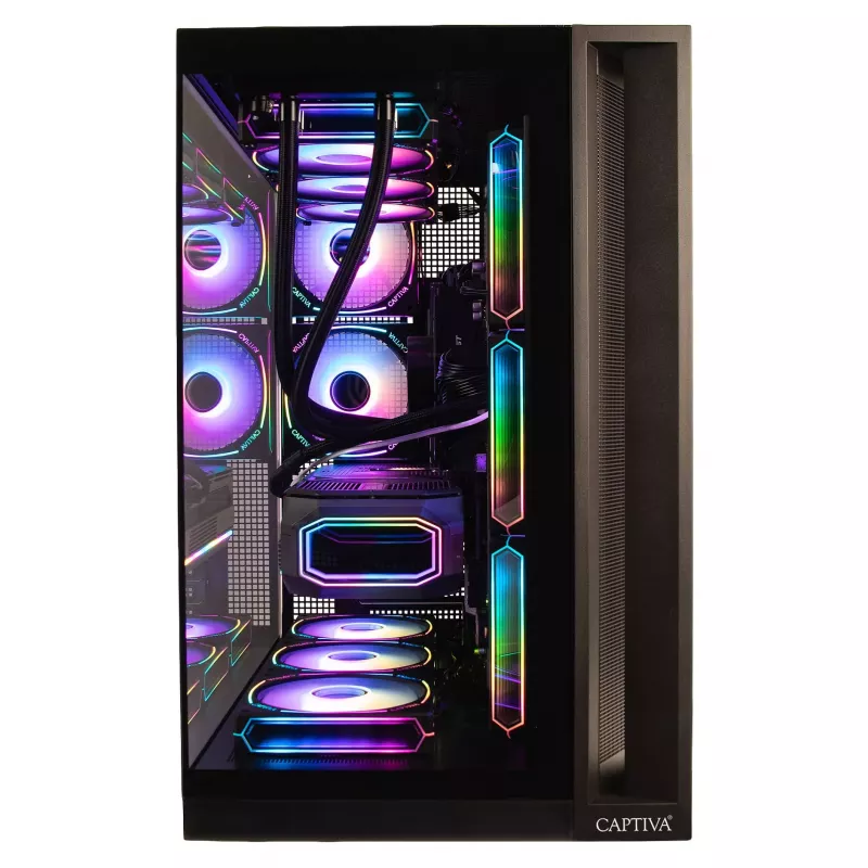CAPTIVA R89-083 Aukščiausios klasės žaidimų kompiuteris Ryzen 7 9800X3D 32GB DDR5 2TB NVMe SSD RTX 5080 Windows 11