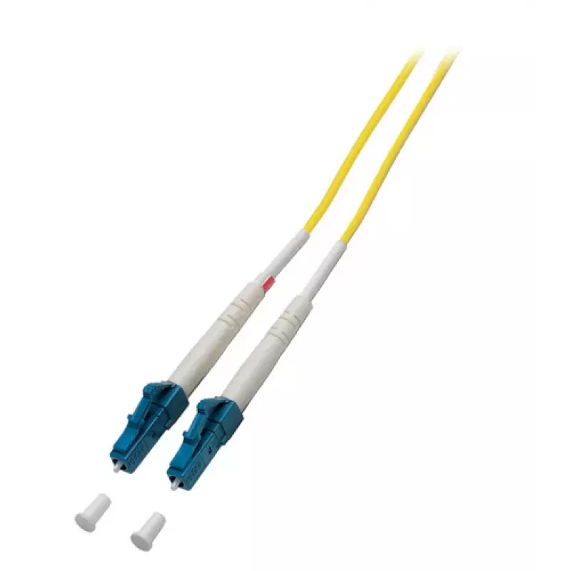 EFB-Elektronik ECOFIBER Simplex LC-LC Single-Mode Fiber Optic Patch Cable, G.657.A2, 0.5m, 2.0mm, Geltona, 9/125µm