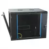 EFB 19 inch Wall Mount Enclosure 9U, Fixed, Single Section, RAL 9005, Depth 600 mm
