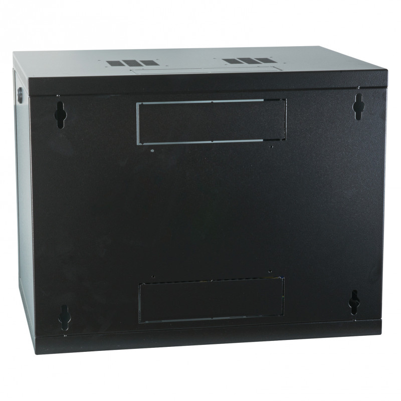 EFB 19 inch Wall Mount Enclosure 9U, Fixed, Single Section, RAL 9005, Depth 600 mm