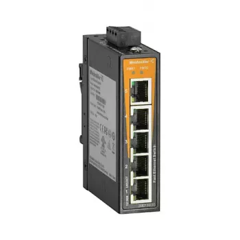 WEIDMUELLER IE-SW-EL05-5TX Nevaldomas Fast Ethernet pramoninis jungiklis, 5x RJ45, DIN bėgis